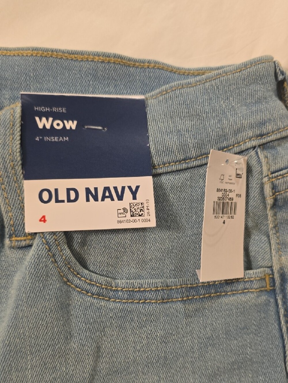 Old Navy Light Blue Denim Shorts with Tags - Picture 3 of 3